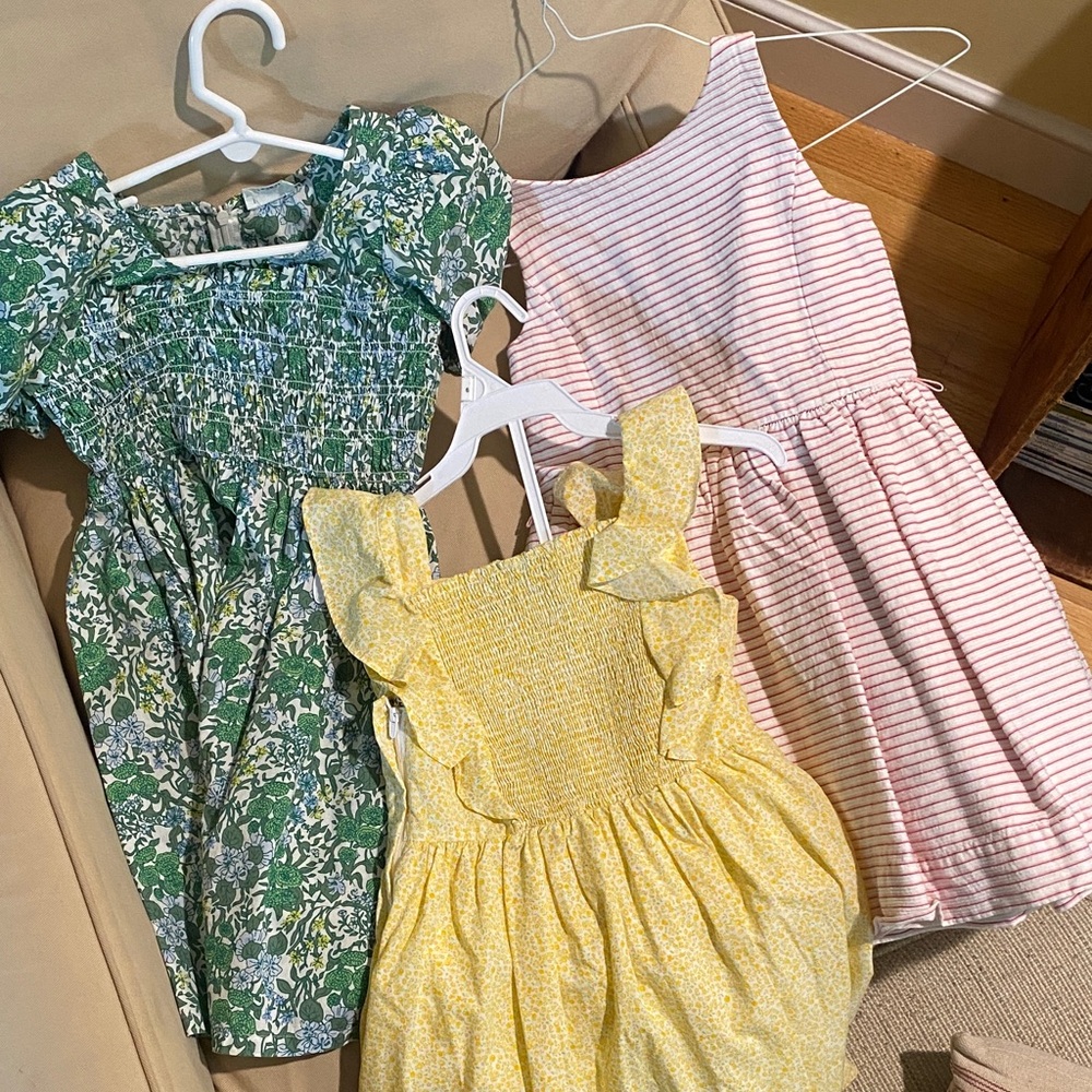 Lot of 3 Dresses, girls size 6 (Ralph Lauren & CrewCuts
